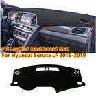 Для Hyundai Sonata LF 2015-2019 из искусственной кожи анти-скольжения приборной панели автомобиля Обложка Коврик козырек от солнца Pad инструмент Панель ковры автомобильные аксессуары