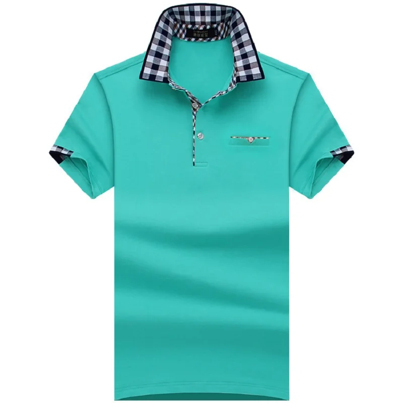 

SHABIQI High Quality Polo Men Shirt Mens Short Sleeve Solid Shirts Camisa Polos Mas culina Casual cotton Plus size 7XL 8XL 10XL