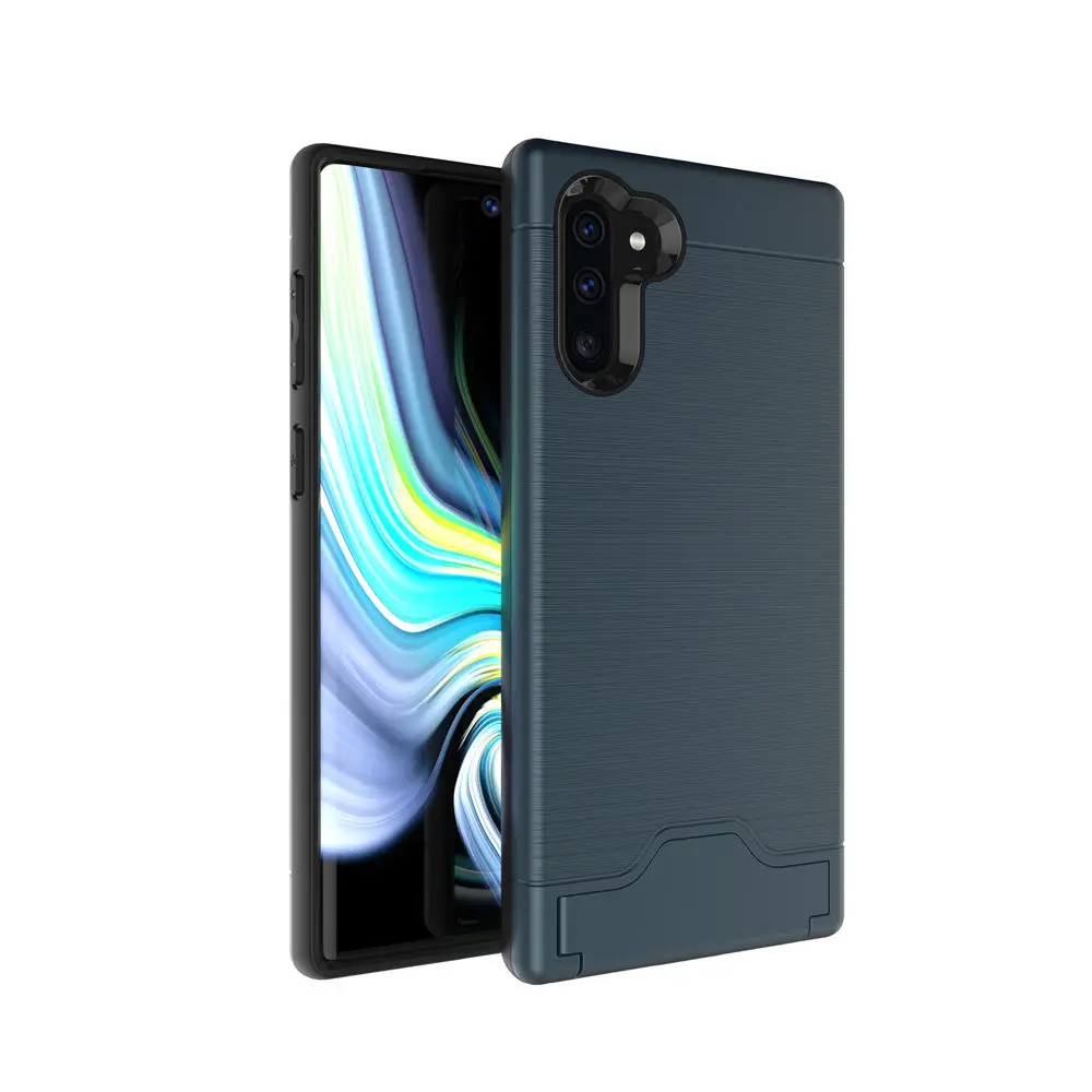 Для samsung Galaxy Note 10+ 5G 10 Plus Note10 матовый армированный резиновый чехол для телефона для samsung Note 10 Plus 5G слот для карт Чехол-держатель