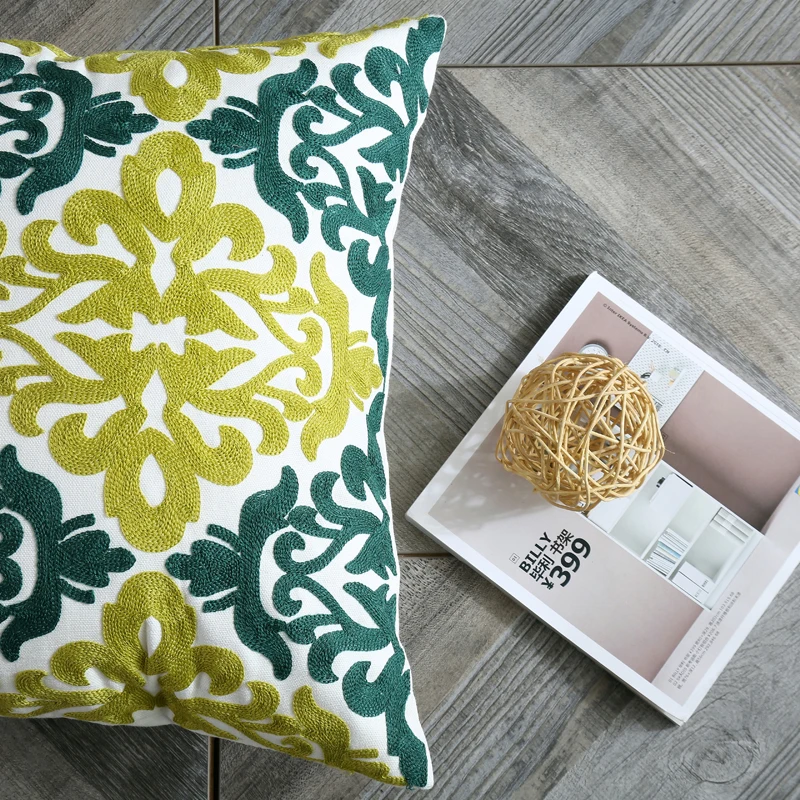 Чехол наволочка в богемном стиле с вышивкой этнический Национальный чехол