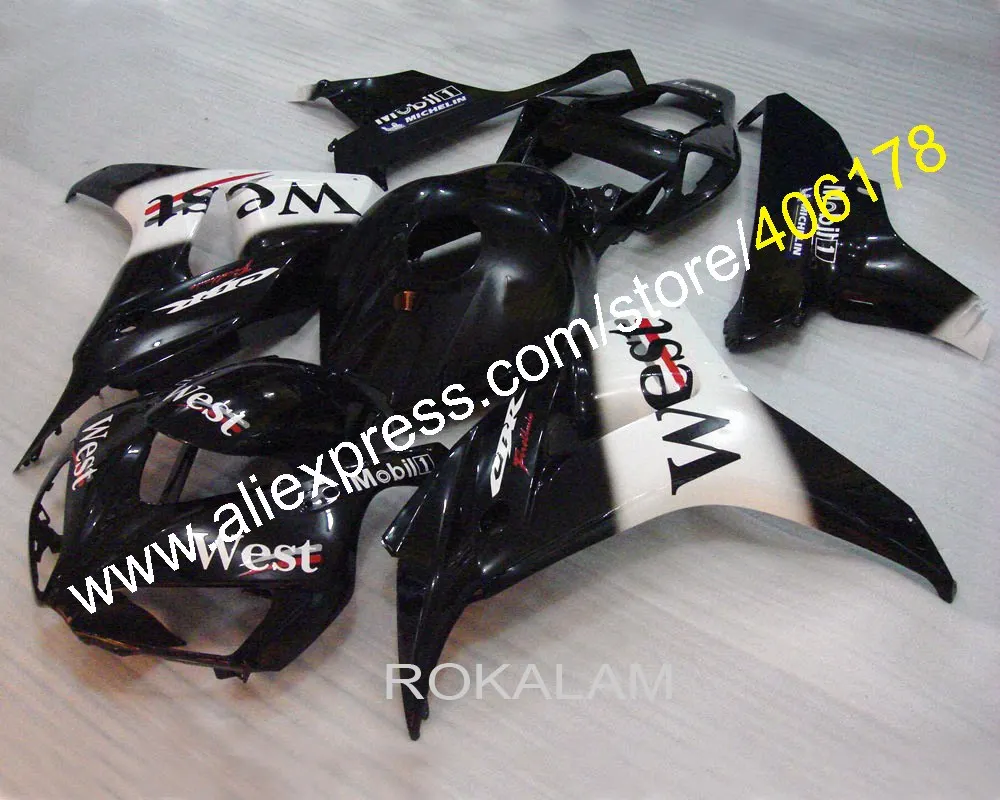 

Cheap Fairings Kit For Honda 06 07 CBR1000RR 2006 2007 CBR 1000 RR White Black Bodywork Fairing Set (Injection Molding)