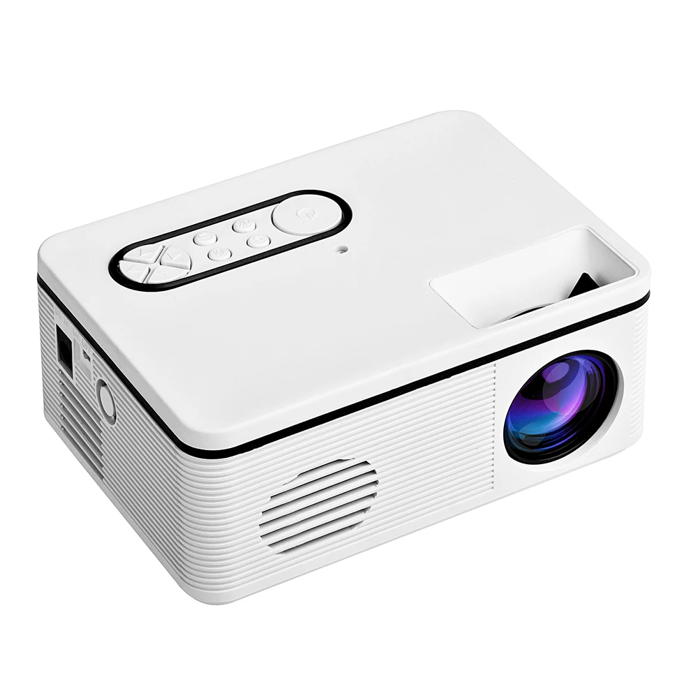 1080P мини проектор HD портативный светодиодный USB AV порт для офиса домашнего