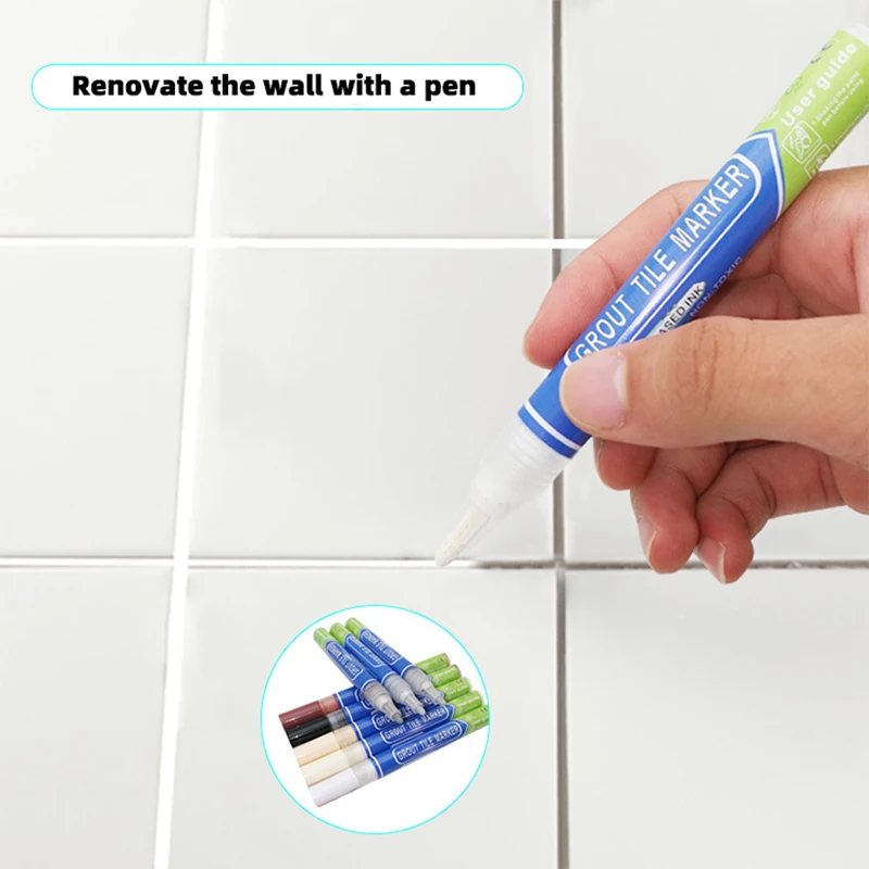 

Tile Gap Repair Decoration tools White Tile Refill Grout Pen Waterproof Mouldproof Filling Agents Wall Porcelain Paint Cleaner