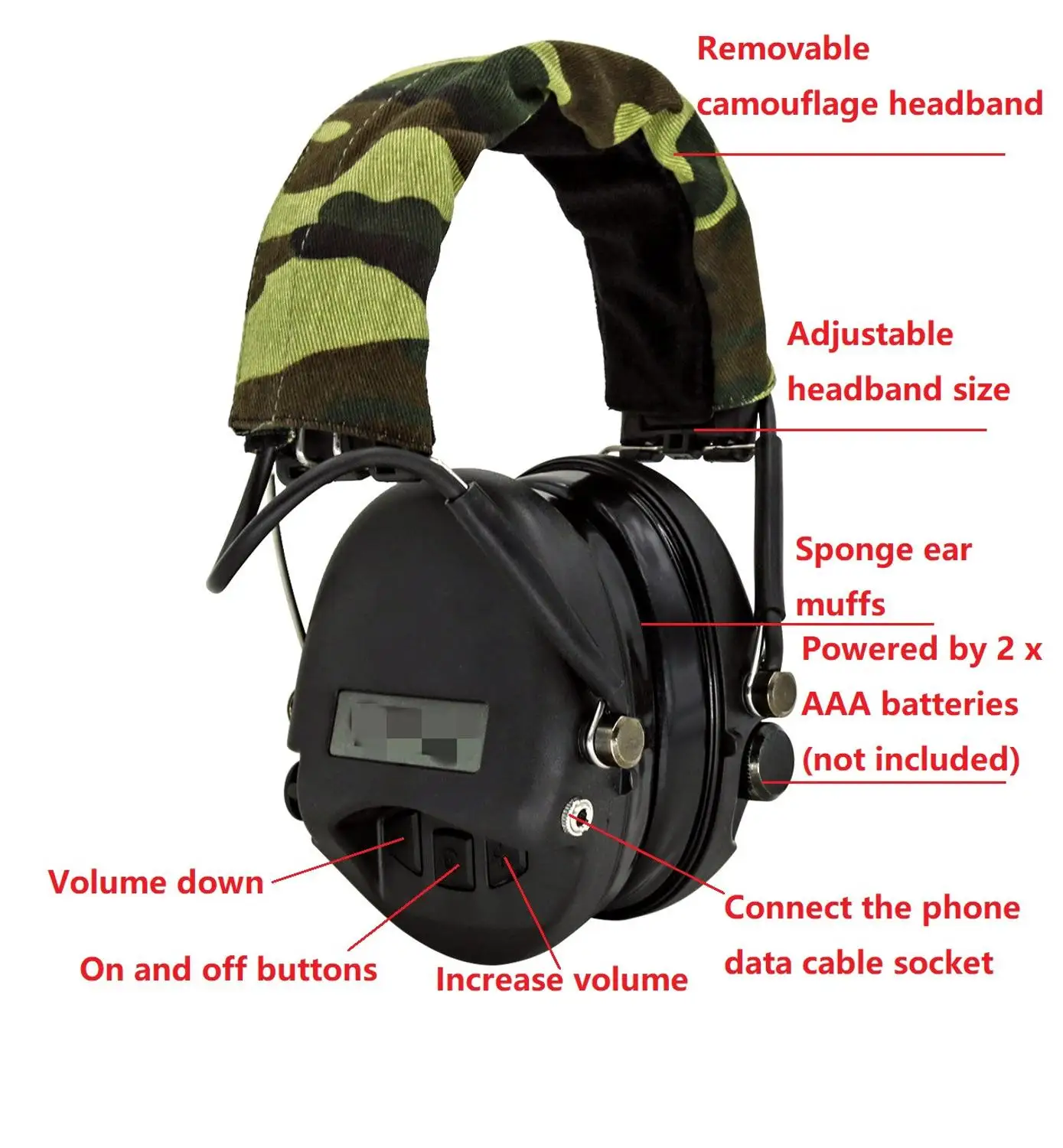 Tactical SORDIN headphones outdoor sports hearing protection protective ear muffs noise reduction pickup tactical headphones