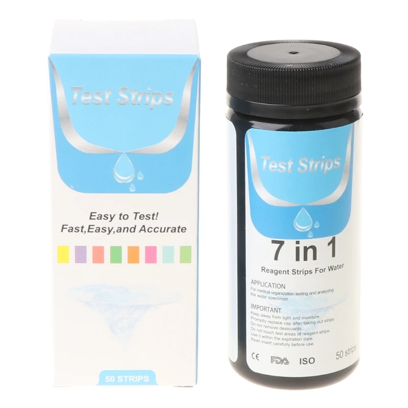 

50 шт., тест-полоски для воды, 7 в 1