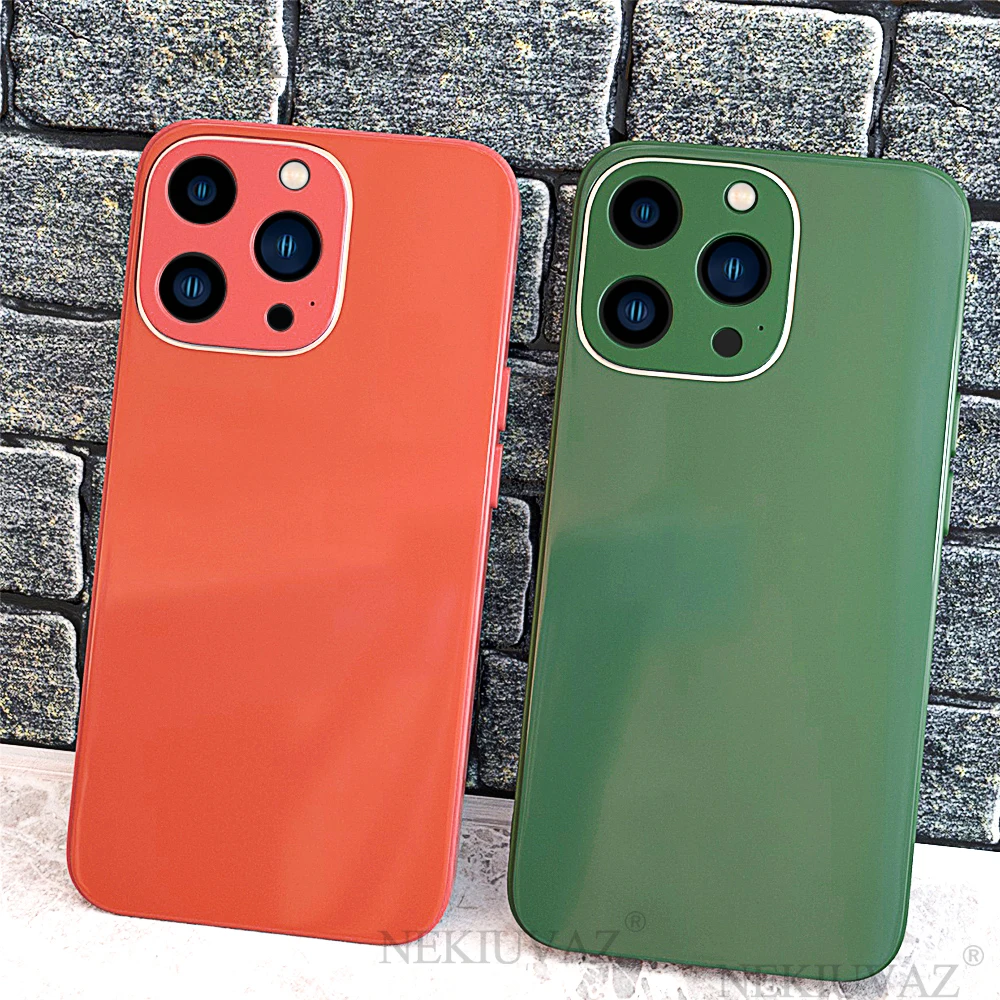 

Чехол для iPhone 13 Pro, оригинальный силиконовый стеклянный чехол, оболочка, чехол для iPhone 11 12 Pro Max Mini XS X MAX XR 7 8 Plus, чехол SE