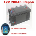 Lifepo4 12V 200AH литиевая батарея bluetooth BMS приложение 12,8 V 200Ah Для караван инвертор лодка Солнечная энергия хранения + 20A зарядное устройство