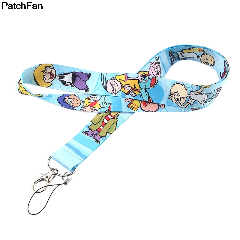 Брелок для ключей с мультяшным рисунком тесьма лента шеи тканевый держатель id