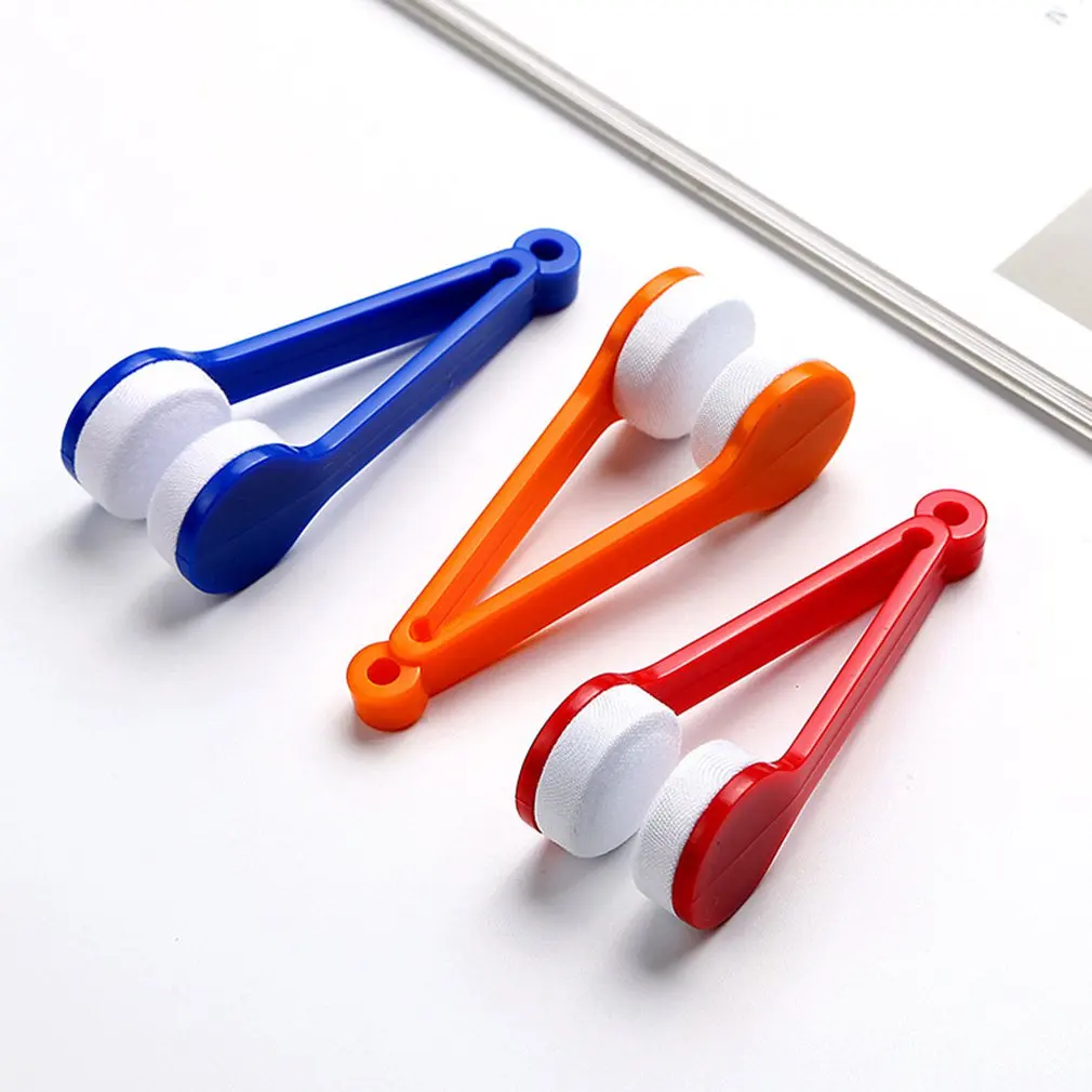 

Retail Portable Multifunctional Glasses Sunglasses Cleaning Brush Microfiber Wipe Eyeglass Cleaner For Glasses