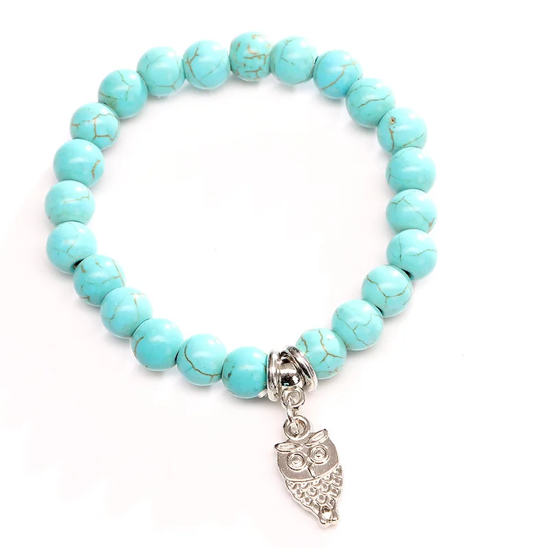 Бирюза обертывание браслет Юго Западный стиль Мужские браслеты с бисером