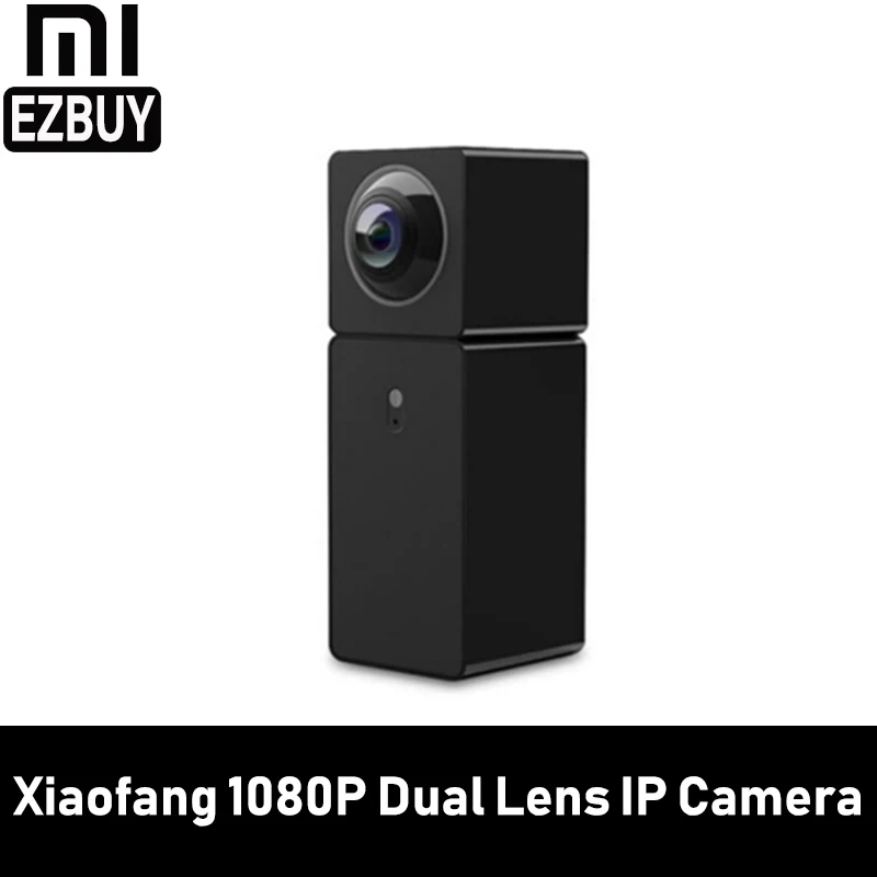 Xiaomi Hualai Xiaofang 1080P двойной объектив панорамный вид смарт wifi ip-камера Xiaofang двойная cmos-камера для умного дома-черный QF3