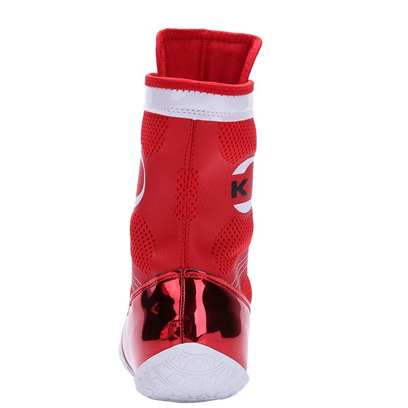 Новинка профессиональная Мужская обувь для бокса золотисто красная светильник