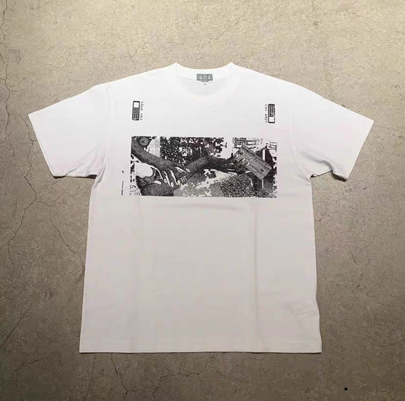 Футболка с рисунком персонажа из мультфильма цифровой компьютерный принт