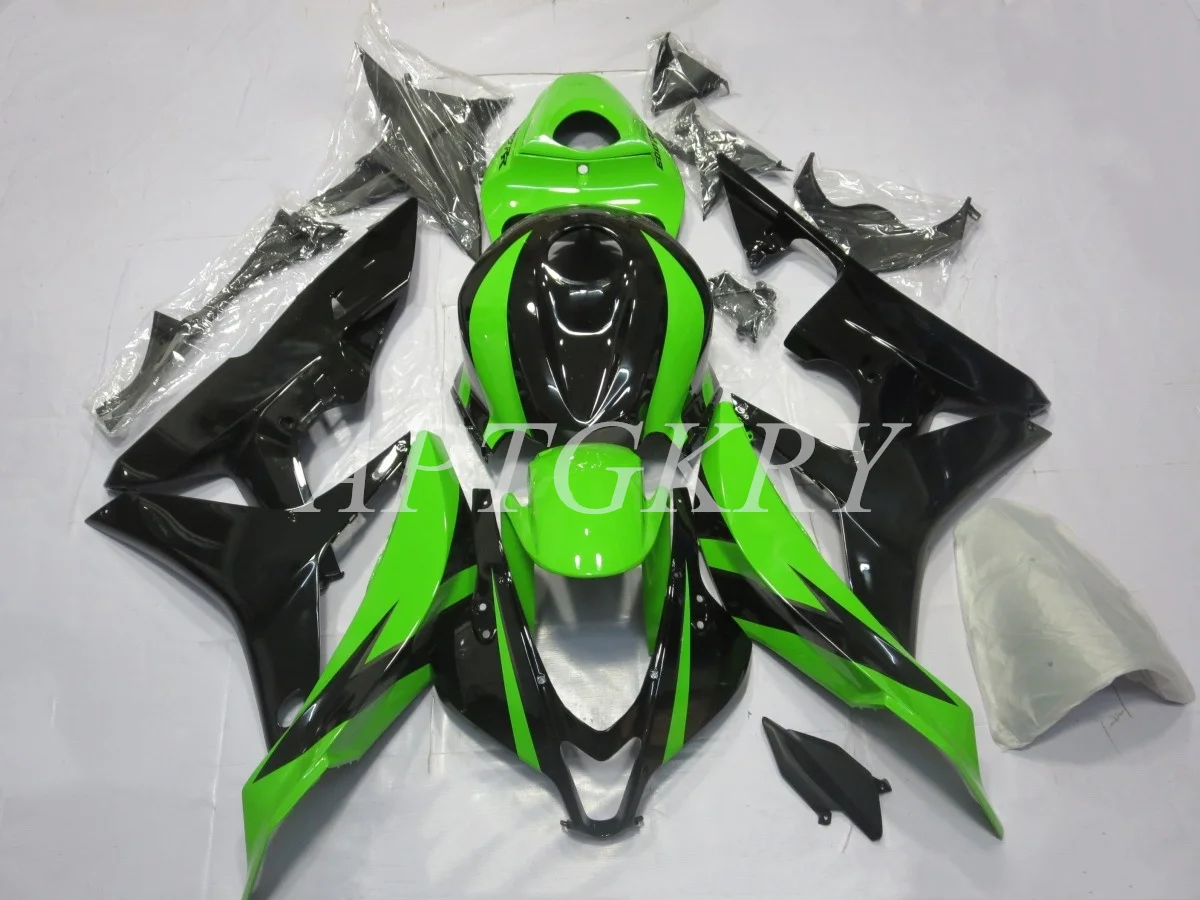 

Новый комплект обтекателей для мотоцикла ABS Подходит для HONDA CBR600RR F5 2007 2008 07 08 комплект кузова на заказ Зеленый Черный крутой