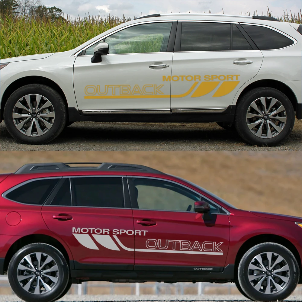 Графическая виниловая пленка для Subaru Outback Sport Racing автомобильные наклейки Боковая