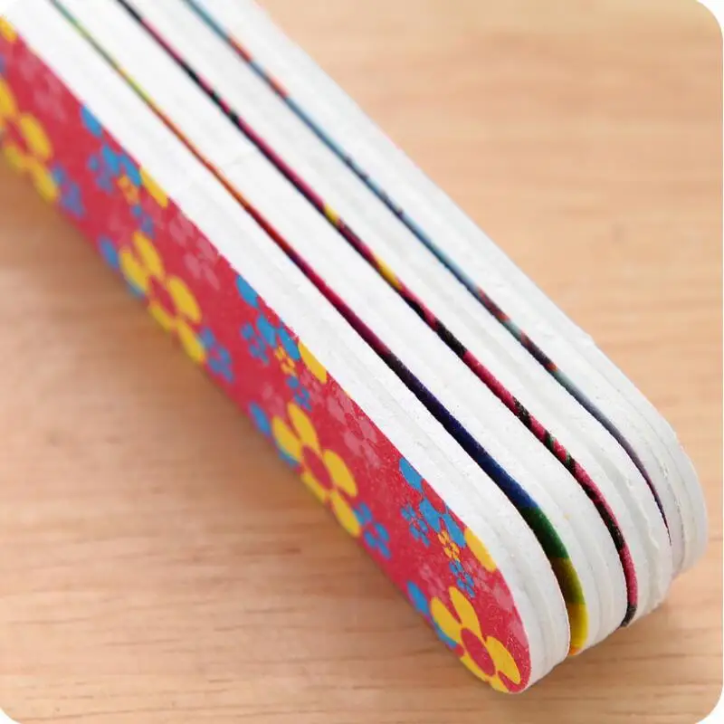 Двусторонняя пилка для ногтей с модным принтом из ЭВА маникюра LX7683 | Красота и