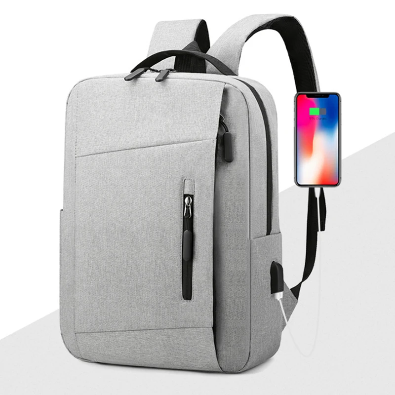 

Рюкзак мужской для ноутбука с защитой от кражи, Водонепроницаемый школьный дорожный ранец с USB-зарядкой для мальчиков и подростков