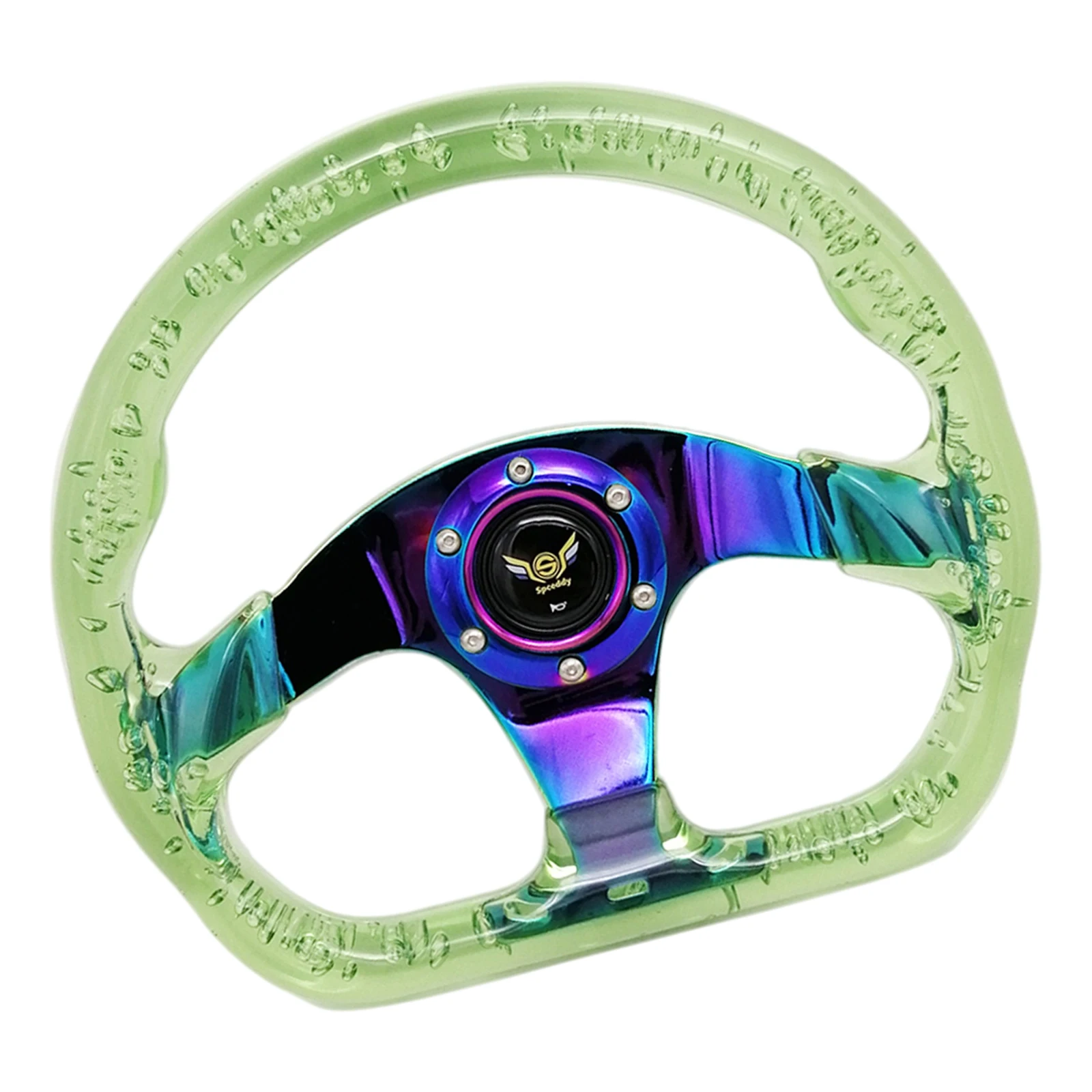 D-образная модель 13 дюйм автомобиль акриловое гоночное рулевое колесо гоночный
