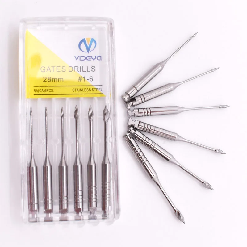 6 шт./корт. 28 мм затвор сверла для эндодонтиков расширитель эндошторы
