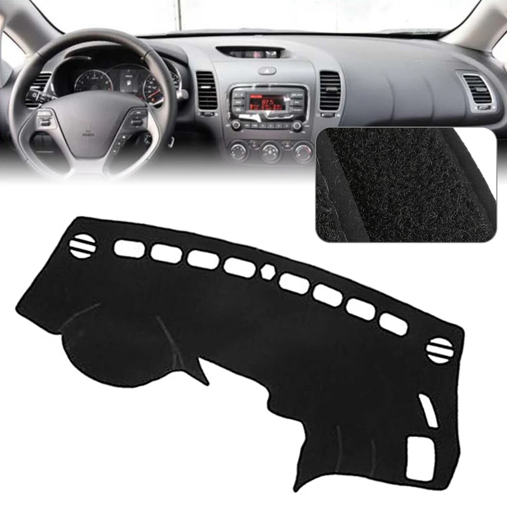 

For Kia Forte Cerato 2014 2015 2016 2017 Black Car Dashboard Cover Non-slip Dashmat Dash Mat Pad LHD