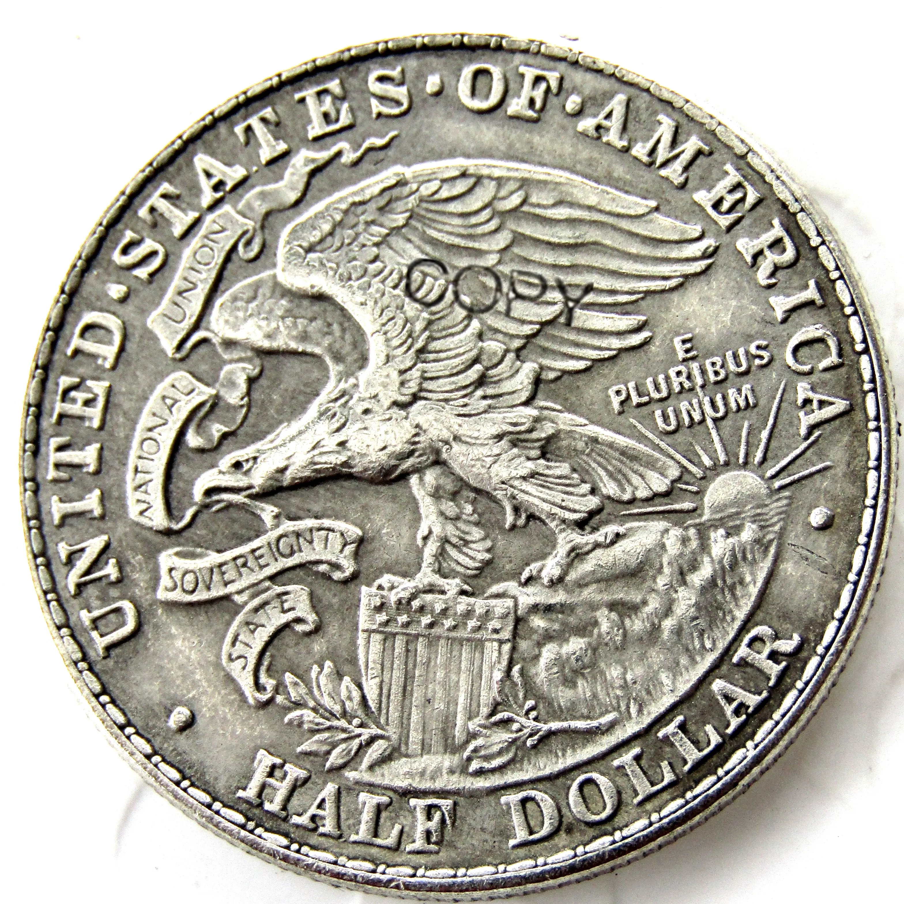 США 1918 года десятилетняя полукопия долларов Иллинойса посеребренные