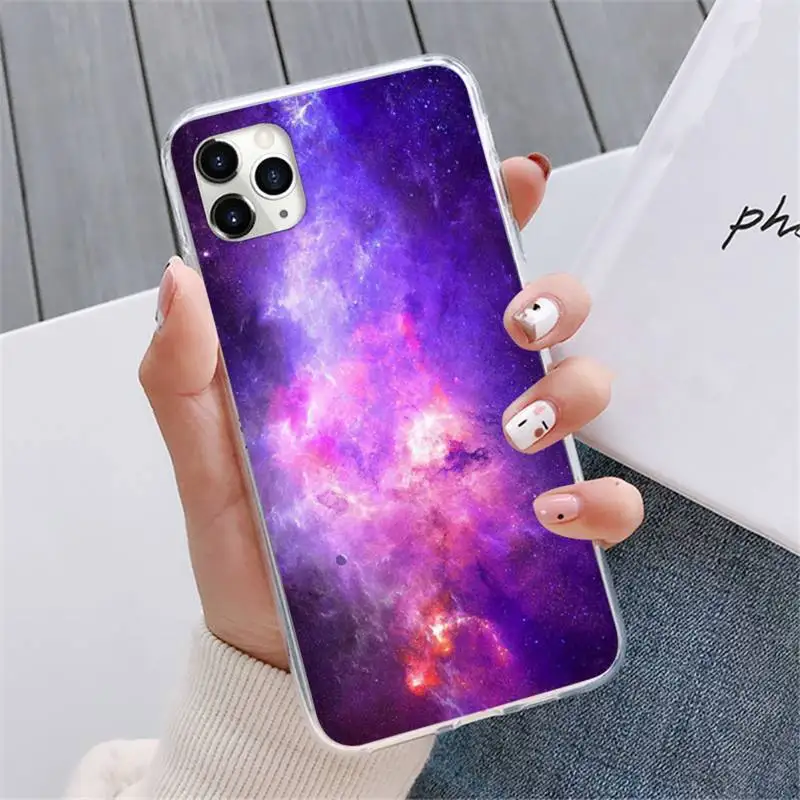 

Interstellar Purple Space Star Phone Cases For iphone 12 5 5s 5c se 6 6s 7 8 plus x xs xr 11 pro max mini