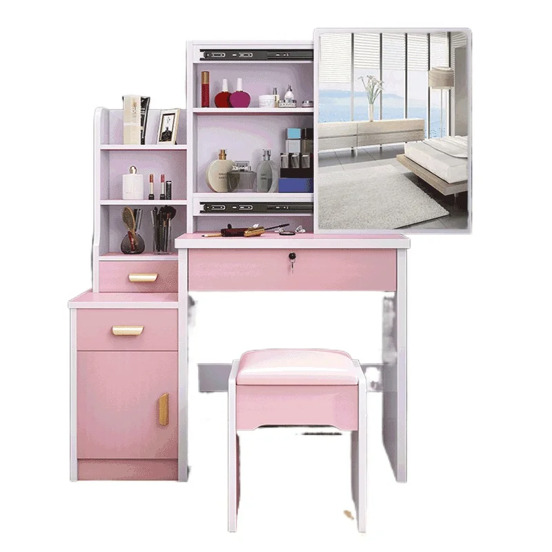 

Bedroom Furniture Vanity Desk Mirror Dressing Table Bedroom Dresser Set Mirror Cabinet Makeup Chair Tall Dressers for Bedroom