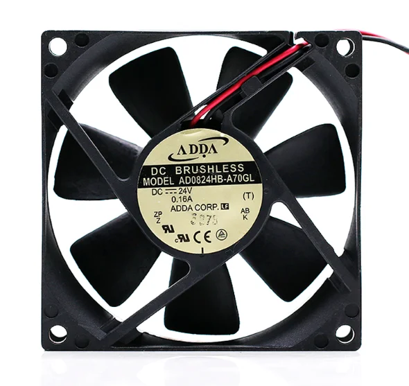 Ad0824hb-a70gl 8025 24V 0.16A 8 см, 2 шт/комплект (проволока проходит по всей преобразователь частоты Вентилятор охлаждения