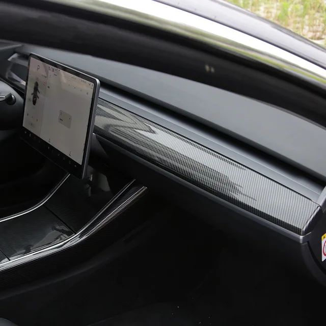 

Отделка инструментальной панели для tesla model 3 Аксессуары/Автомобильная модель y model 3 tesla three tesla model 3 carbon/аксессуары model3
