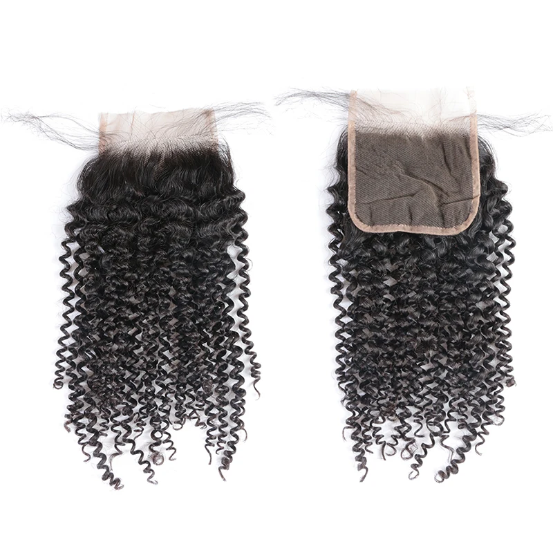 Ali queen hair Products 3 шт. бразильские кудрявые вьющиеся волосы с швейцарская шнуровка часть предварительно сорванные волосы