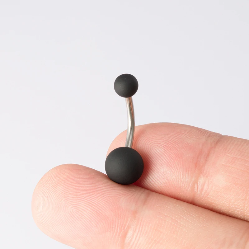 

matte bola barriga piercing colorido umbigo anel barra de ao inoxidvel boto da barriga ans parafuso prisioneiro feminino se14g