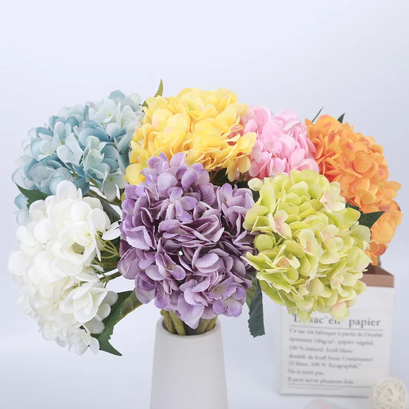 Искусственные цветы гортензии Шелковый букет реквизит для фотографии свадебное
