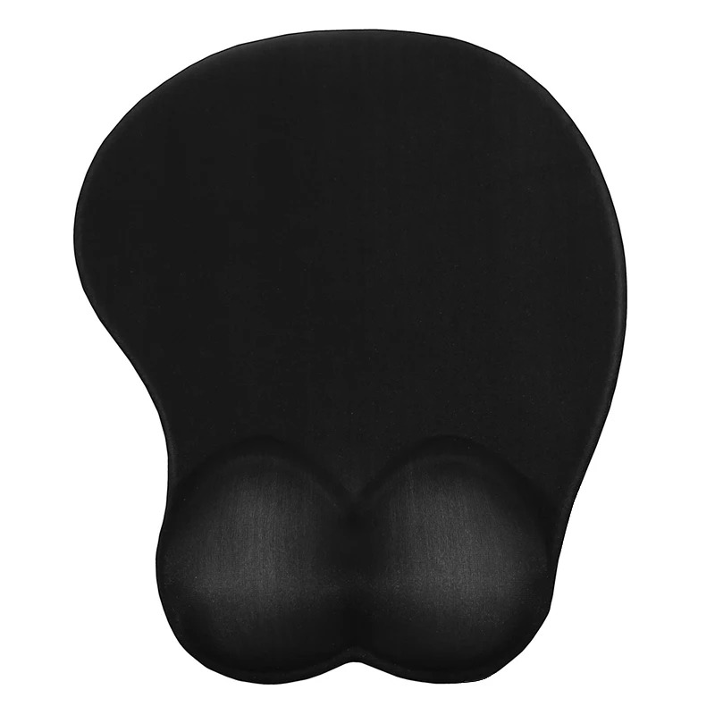 FFFAS 3D Breast Sexy Mouse Pad Silicone Wrist Rest All black Comfortable Mousepad Mouse hand Gift muismat tapis de souris