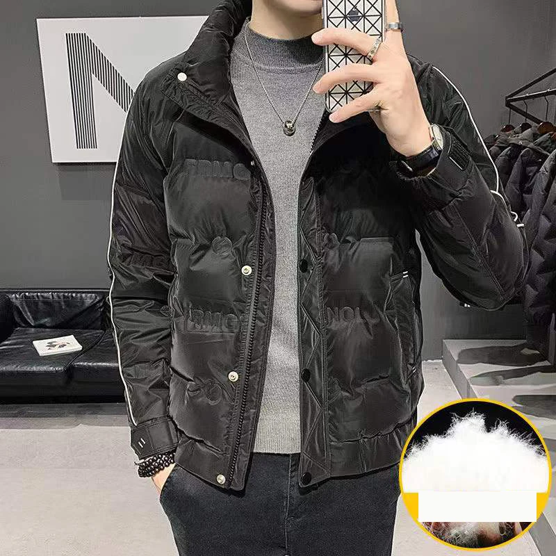 New Men's Down Jacket 2021 Winter Short Men's Coat Korean Version Of The Trend Of Warmth And Thick Men's Clothing