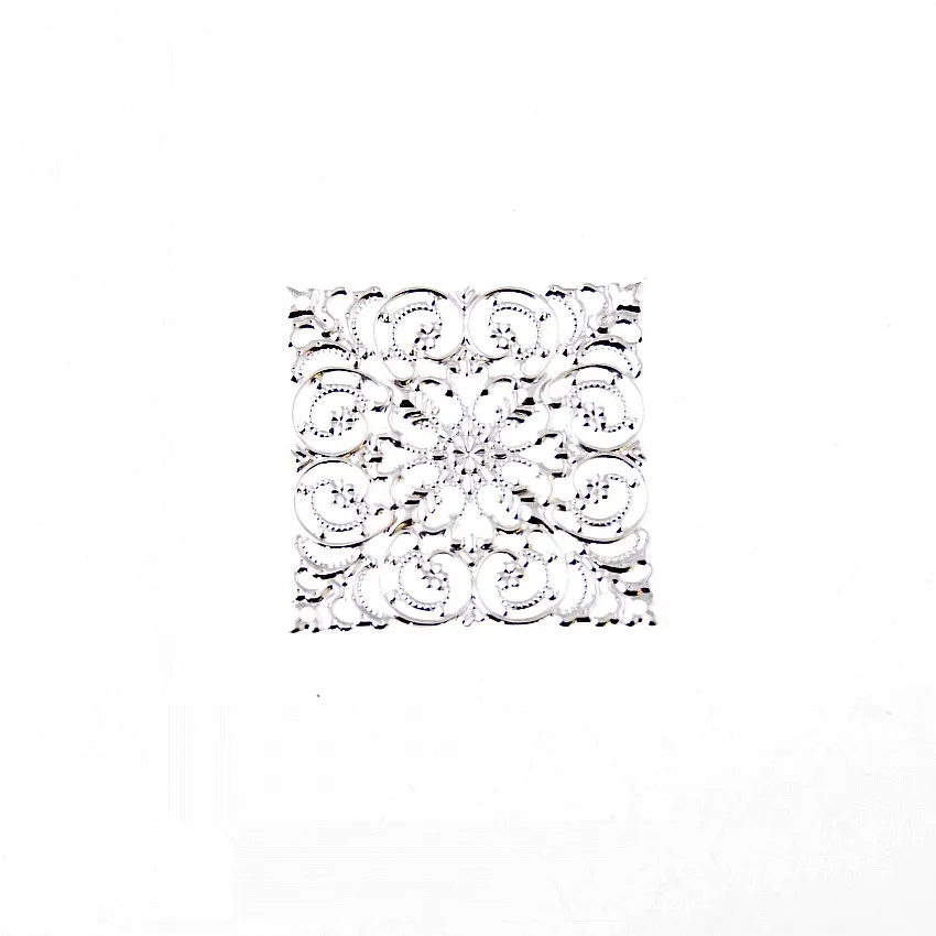 Free Shipping 10Pcs DIY Square Filigree Wraps Connectors Hair Jewelry Accessories Ancient Fashion Decorative 51*51mm | Украшения и