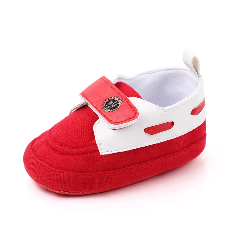 

Baby Boys Girls Shoes Cotton Solid Color PU Leater Shoes Sneaker Anti-slip Soft Sole Toddler For 0-18M
