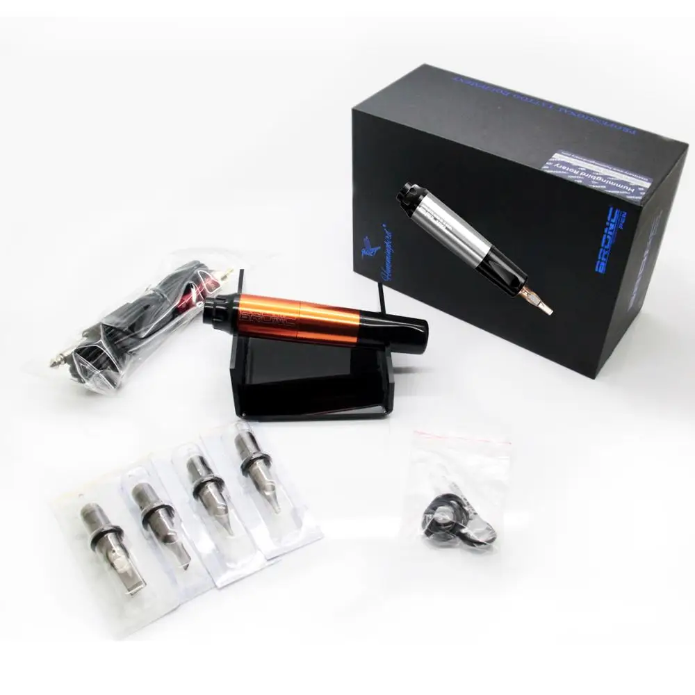 2019 New Original HUMMINGBIRD BRONC Pen Cartridge Swiss Motor Tattoo Machine + 20pcs Needles (20Pcs/Box) | Красота и здоровье