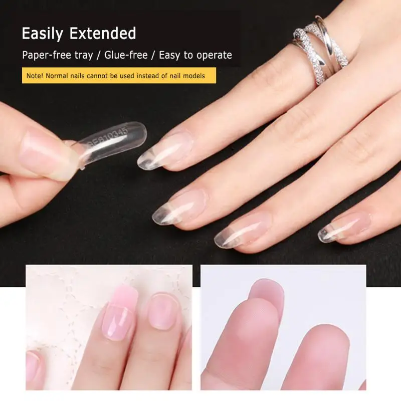 15ml Acrylic Nail Polish Pink White Clear Crystal UV Builder Gel Paperless Holder Art Quick Extension | Красота и здоровье
