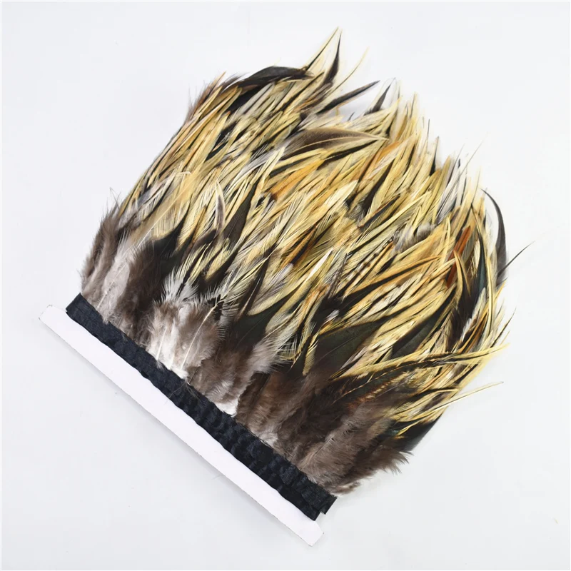 

10Meter/Lot Pheasant Feather Trim Ribbon Width/10-15CM Rooster Feathers for Crafts Ribbon Feathers for Jewelry Making DIY plumas