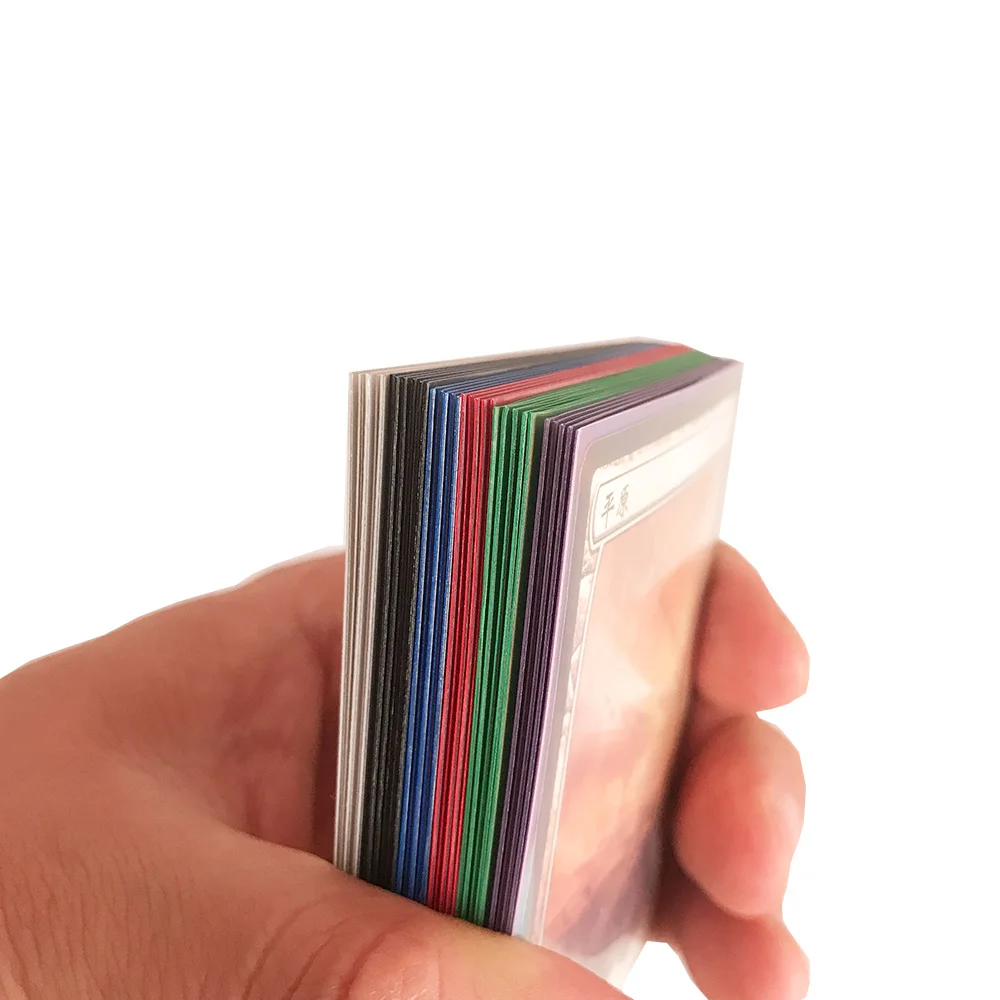 200 шт./лот радужные лазерные черные карточки защитные из фольги для торговых карт