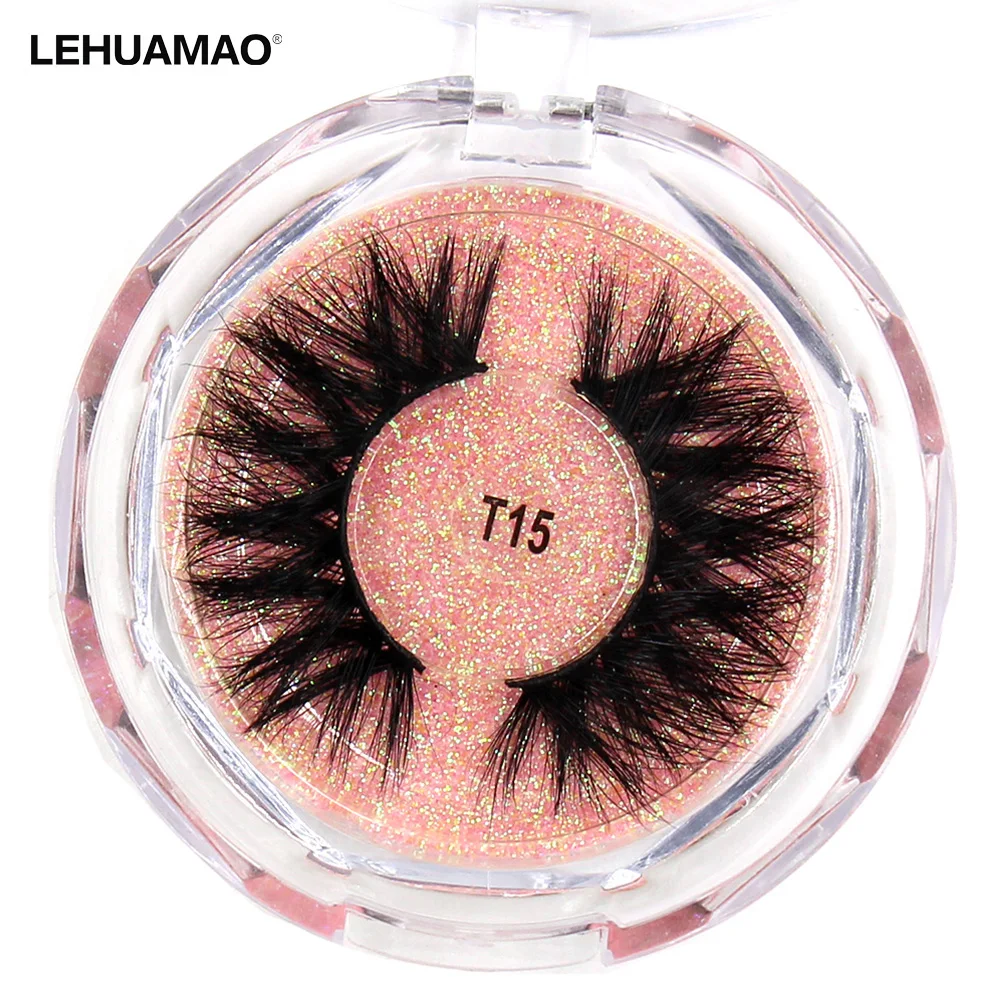 

Eyelashes Mink Lashes Cruelty free Luxury handmade 3D Mink Eyelash Extension Makeup Natural long EyeLashes Fluffy Lash T15
