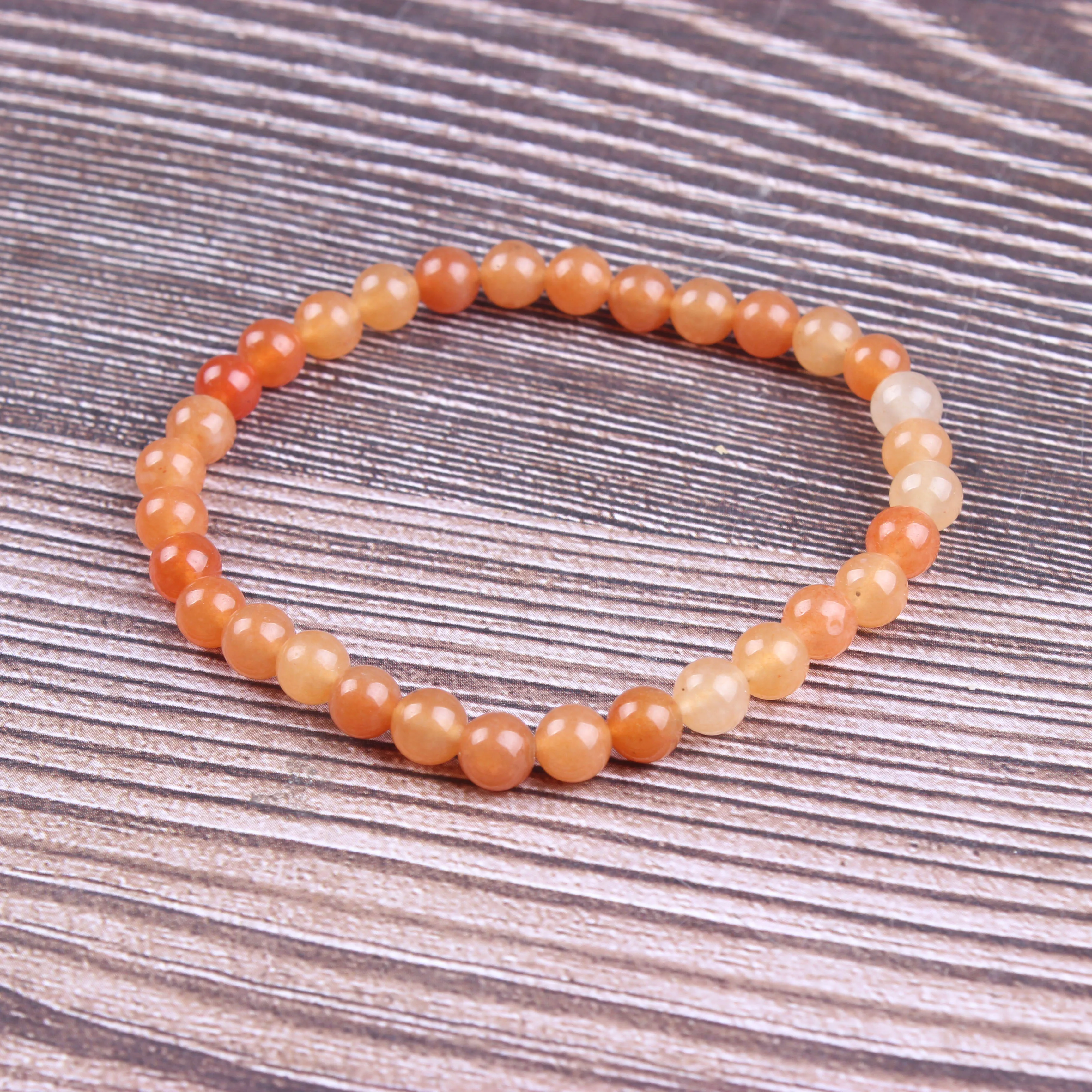 

Fashion jewelry 6 / 8 / 10mm miscellaneous stone bracelet natural jewelry beads are suitable for men's and women's accessories