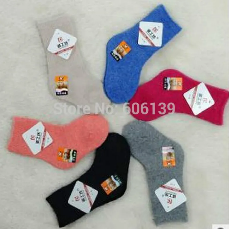 

High Qulity Autumn Winter Children Sock Thermal Warm Cotton Socks 1-3 Years Old Boys Girls Woolen Pure Color 20pairs/lot