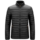 Парка мужская однотонная, теплая и ветрозащитная, хб