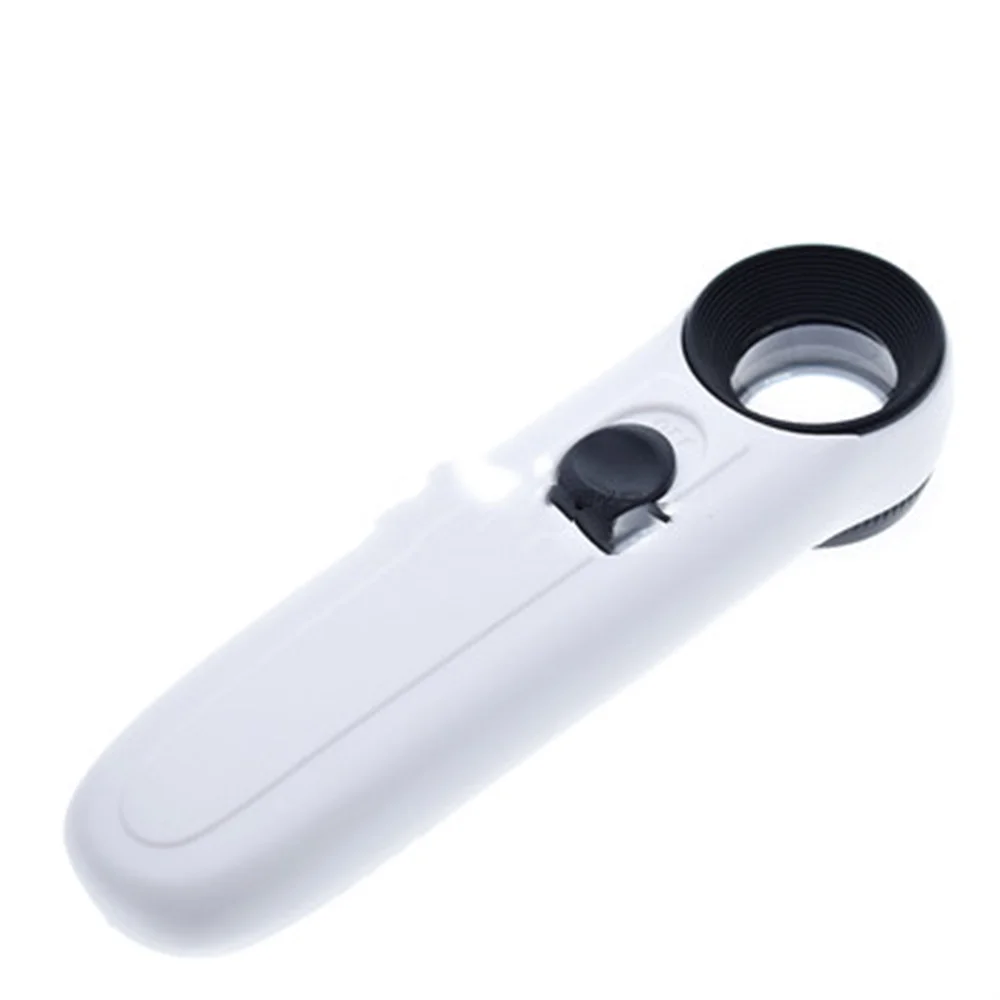 

15X Handheld Glass Loupe Magnifier Magnifying Glass Portable Pocket Tool Professional With 2 LED Light