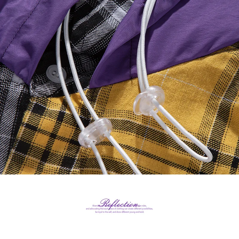 Женские рубашки с капюшоном SODAWATER свободные клетчатые блузки оверсайз в стиле