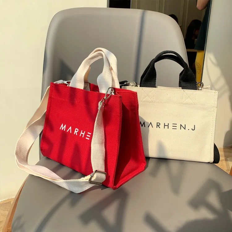 

Mr.J Korean designer star canvas large capacity messenger bag Star waterproof handbag women's single shoulder bag