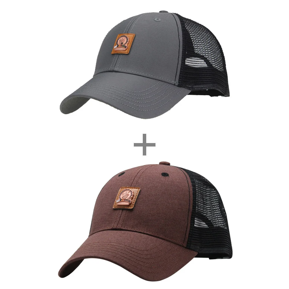 [AETRENDS] Черная кепка, сетчатые бейсболки, летние кепки для мужчин, gorras deportivas, уличная Кепка для гольфа, кепка на заказ, snapback Z-3889 - Цвет: Gray and Coffee