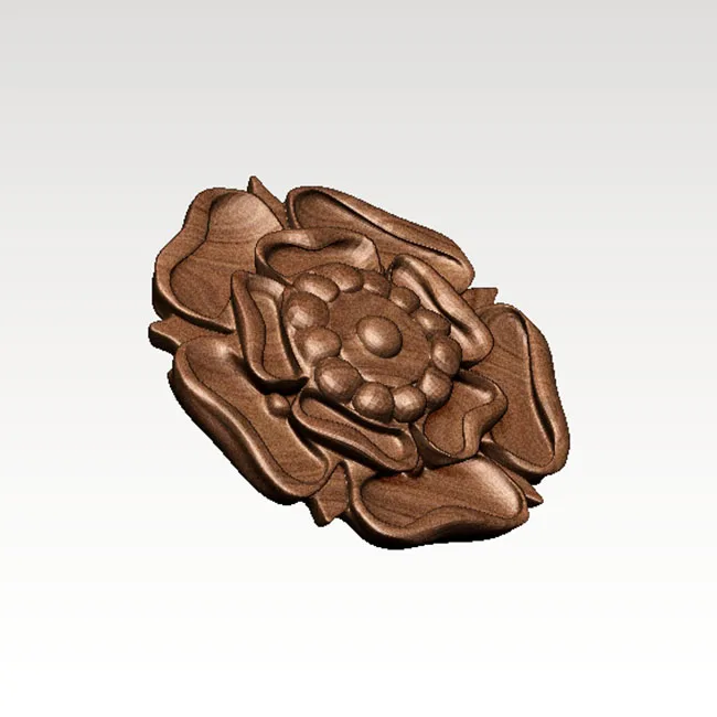 Новая модель 3D цветов розы для ЧПУ или принтеров в формате STL украшение мебели