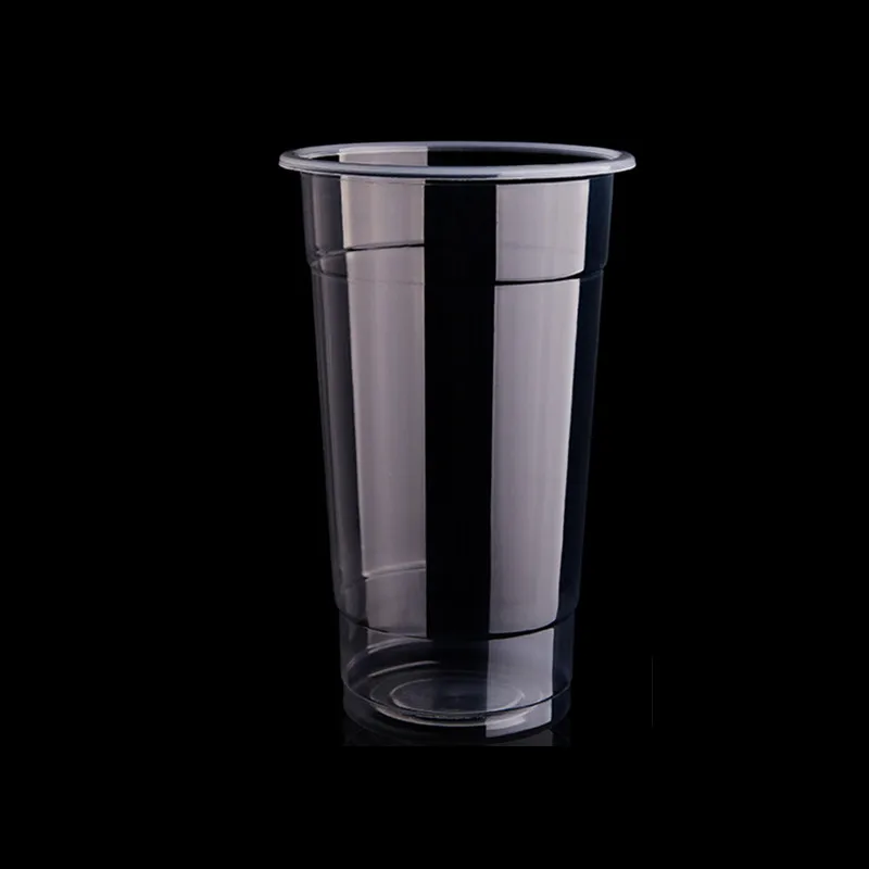 50 шт. 500 мл большая прозрачная одноразовая кофейная чашка для дня рождения